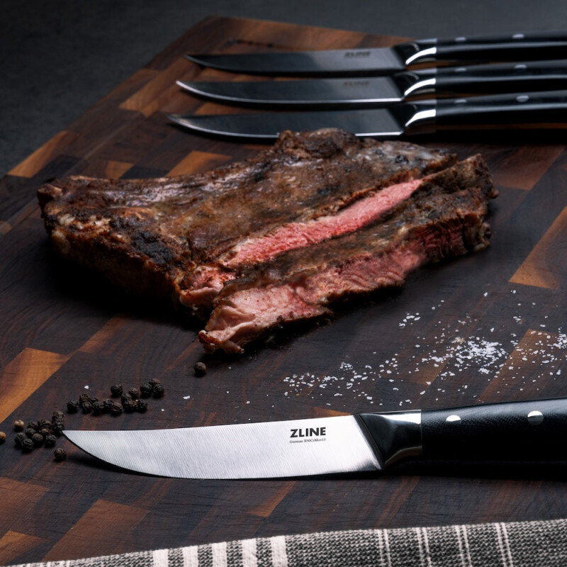 6-Piece Professional German Steel Steak Knife Set STKGS6