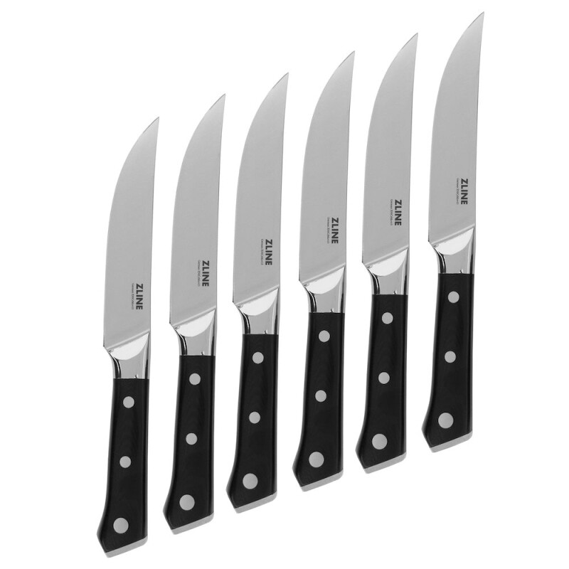 6-Piece Professional German Steel Steak Knife Set STKGS6
