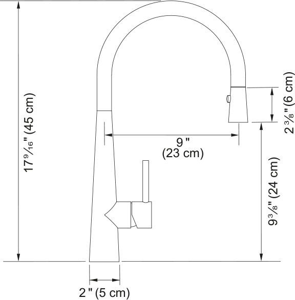Steel Pull Down Faucet view 2
