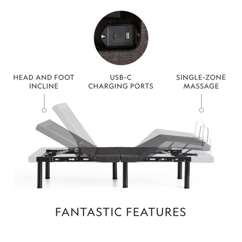 M455 Adjustable Bed STMAM455SCAB