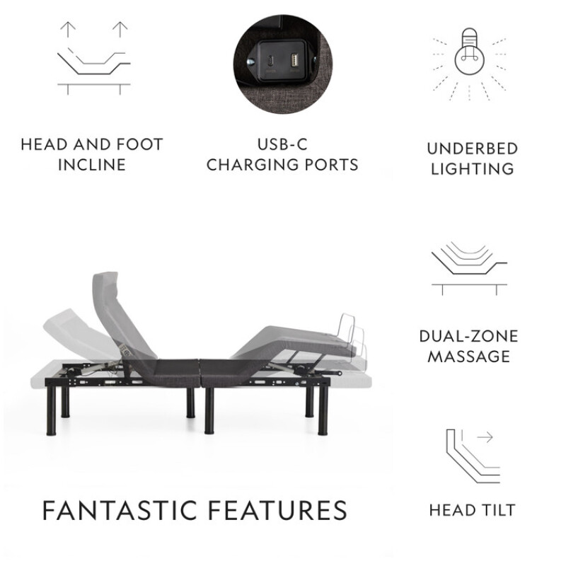 S655 Adjustable Bed STMAS655FFAB