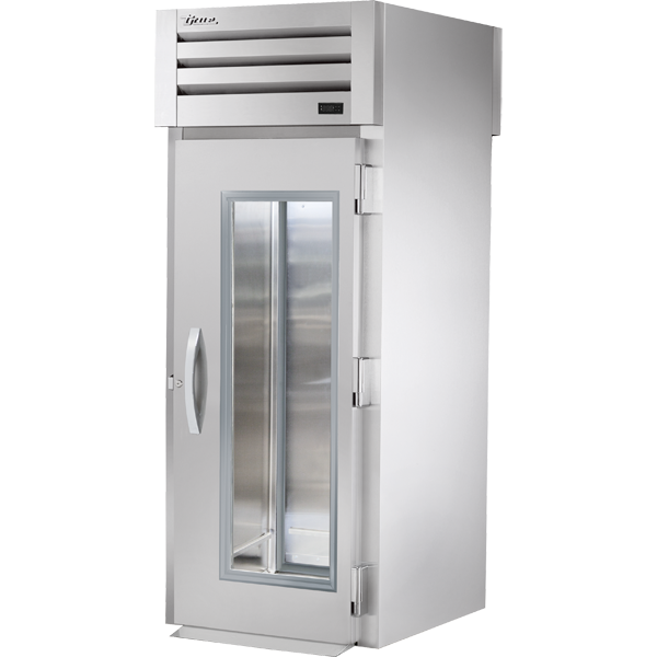 Roll-Thru Glass Front/Solid Rear Swing Door Refrigerator STR1RRT1G1SHC