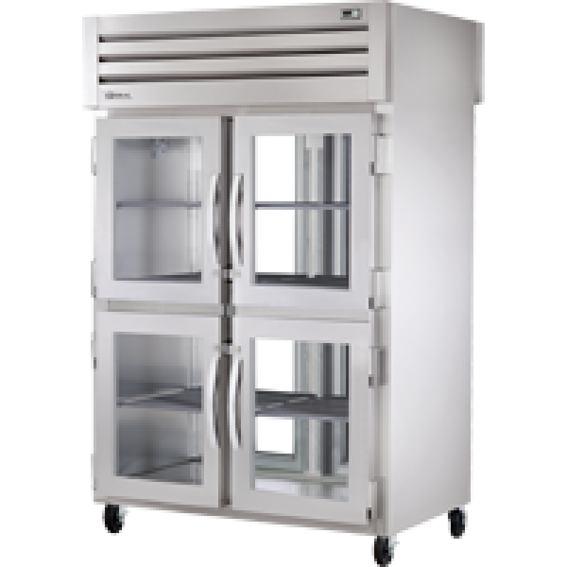 Pass-Thru Glass Half Front/Glass Rear Swing Doors Refrigerator with Hydrocarbon Refrigerant STR2RPT4HG2GHC