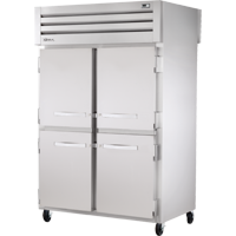 Pass-Thru Solid Half Front/Glass Rear Swing Doors Refrigerator with Hydrocarbon Refrigerant STR2RPT4HS2GHC