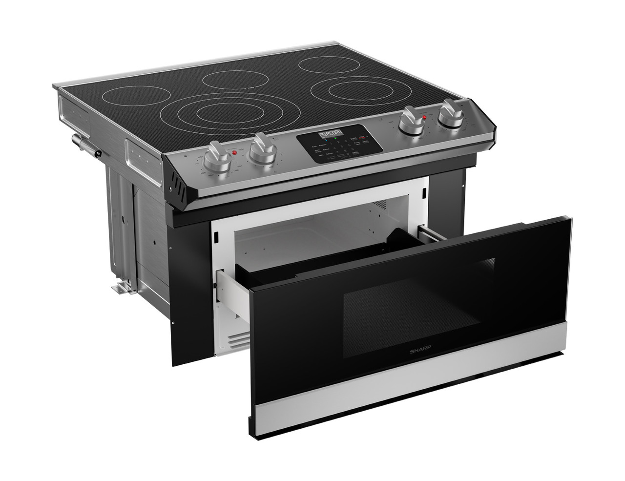 Smart Radiant Rangetop With Microwave Drawer Oven view 3