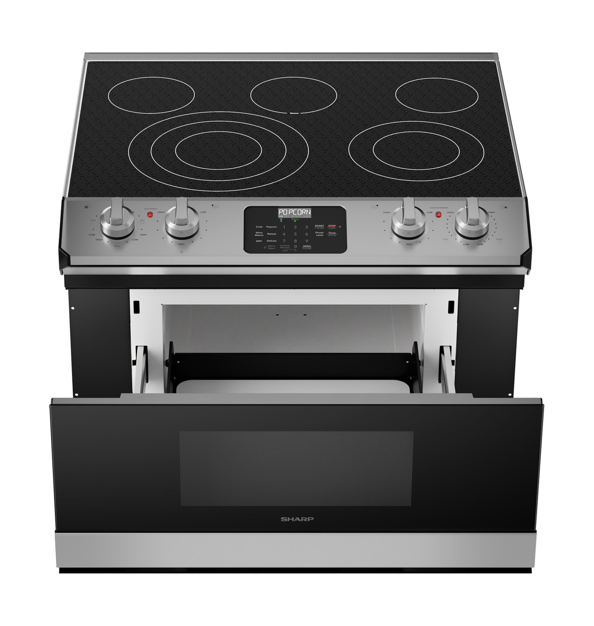 Smart Radiant Rangetop With Microwave Drawer Oven view 10