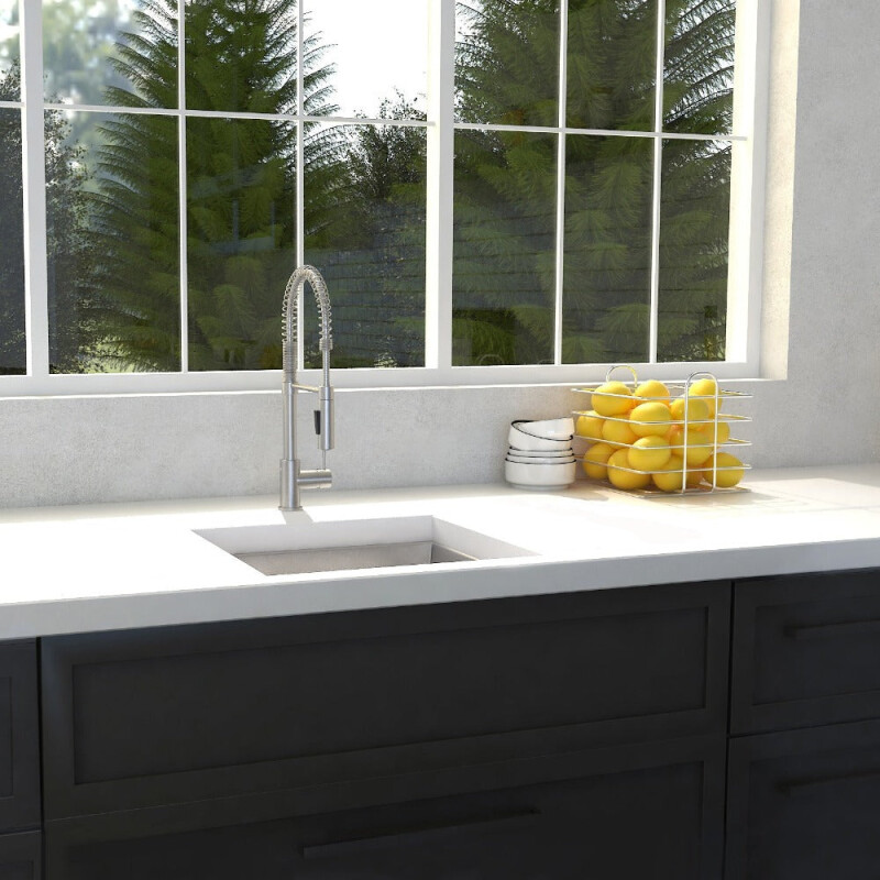 15 In. Boreal Undermount Single Bowl Bar Kitchen Sink In Stainless Steel SUS15
