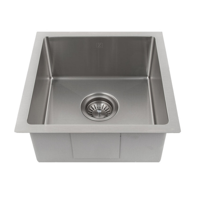 15 In. Boreal Undermount Single Bowl Bar Kitchen Sink In Stainless Steel SUS15