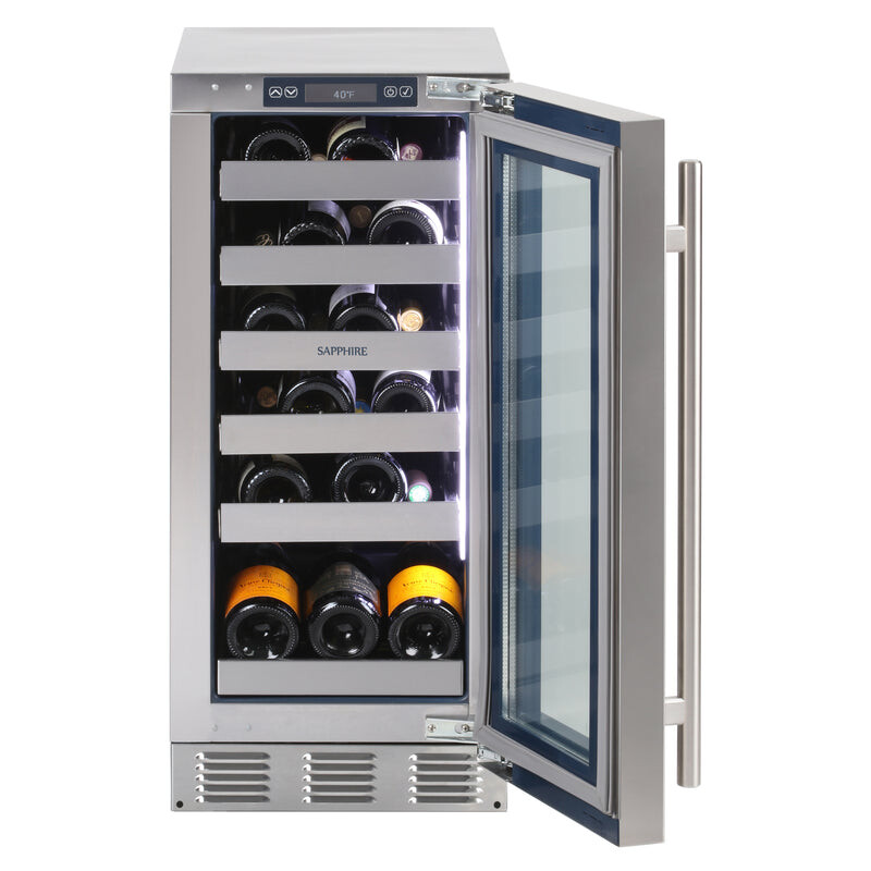 Wine Refrigerators | Indoor 15" Single Zone Wine Refrigerator SW15SZSS