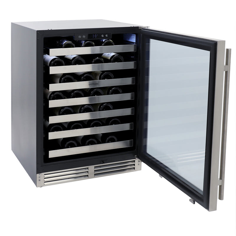 Series 3 24" Indoor/Outdoor Value Premium Single Zone Wine Refrigerator SW243SZSS