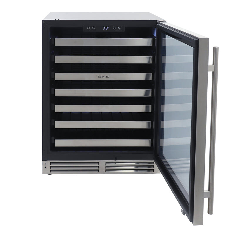 Series 3 24" Indoor/Outdoor Value Premium Single Zone Wine Refrigerator SW243SZSS
