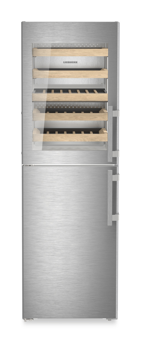 Combination with NoFrost freezer compartment and wine tempering compartment, Left Hinged SW5291
