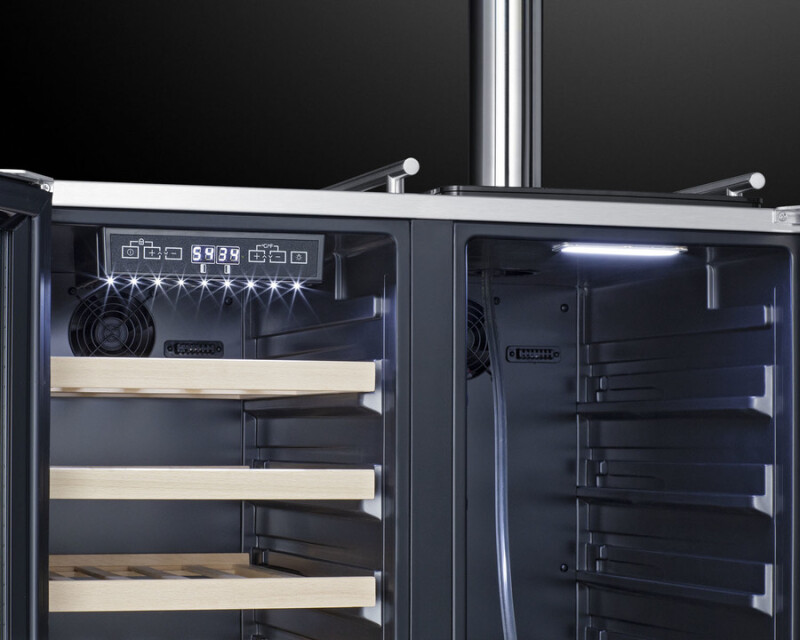 30" Wide Built-In Indoor/Outdoor Combination Wine Cellar/Kegerator SWBC3041