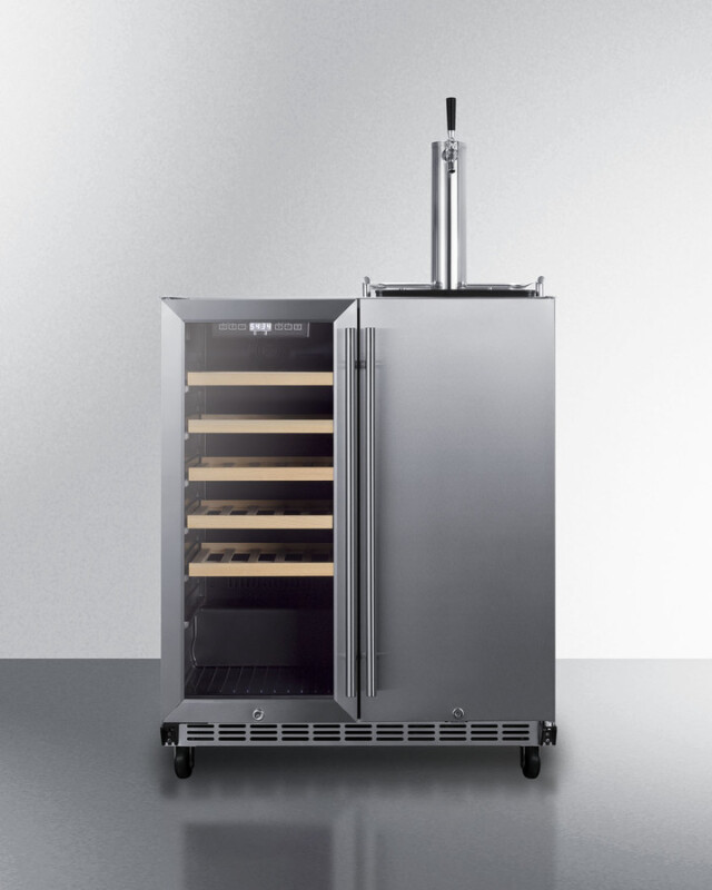30" Wide Built-In Indoor/Outdoor Combination Wine Cellar/Kegerator SWBC3041