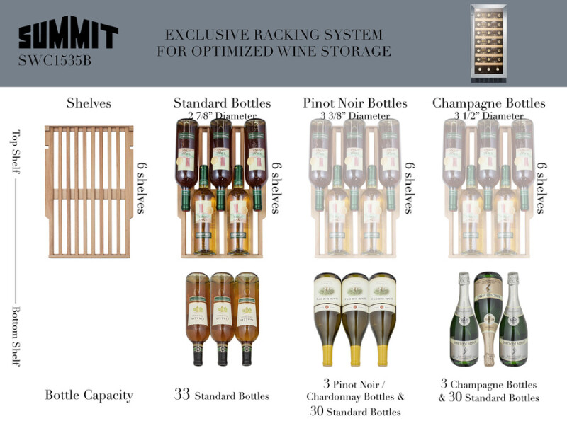 15" Wide Built-In Wine Cellar view 6