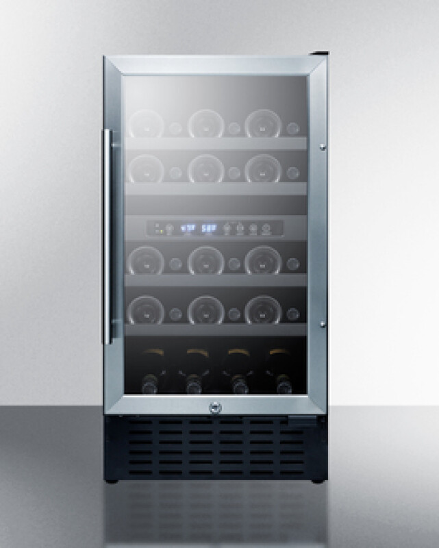 18" Wide Built-In Wine Cellar, ADA Compliant SWC182ZCSSADA
