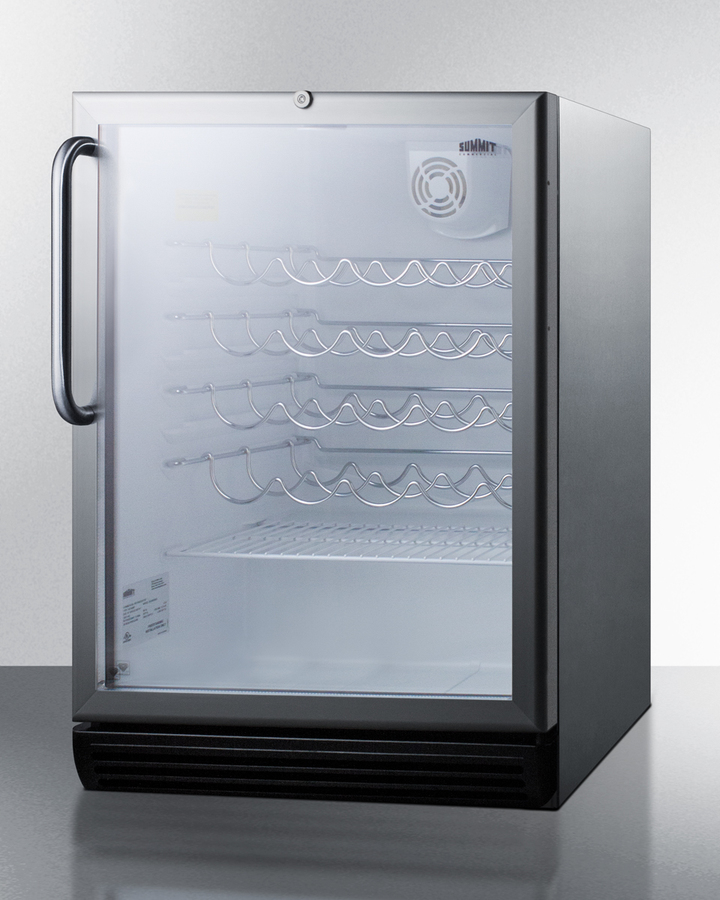 24" Wide Built-In Wine Cellar, ADA Compliant SWC6GBLCSSADA