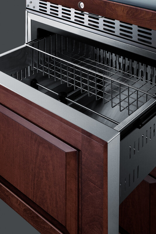 24" Wide Combination Dual-Zone Wine Cellar and 2-Drawer All-Refrigerator (Panels Not Included) SWCDAR24PNR