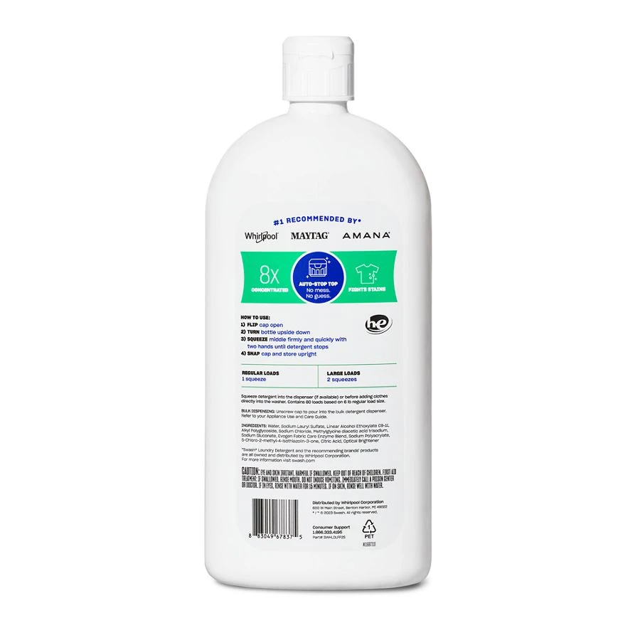 Swash® Smells Like Nothing HE Ultra-Concentrated Liquid Laundry Detergent SWHLDLFF2S