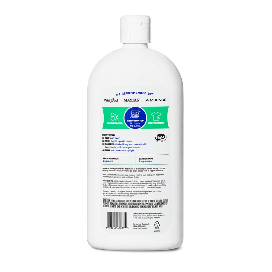 Swash® Smells Like Nothing HE Ultra-Concentrated Liquid Laundry Detergent SWHLDLFF2S
