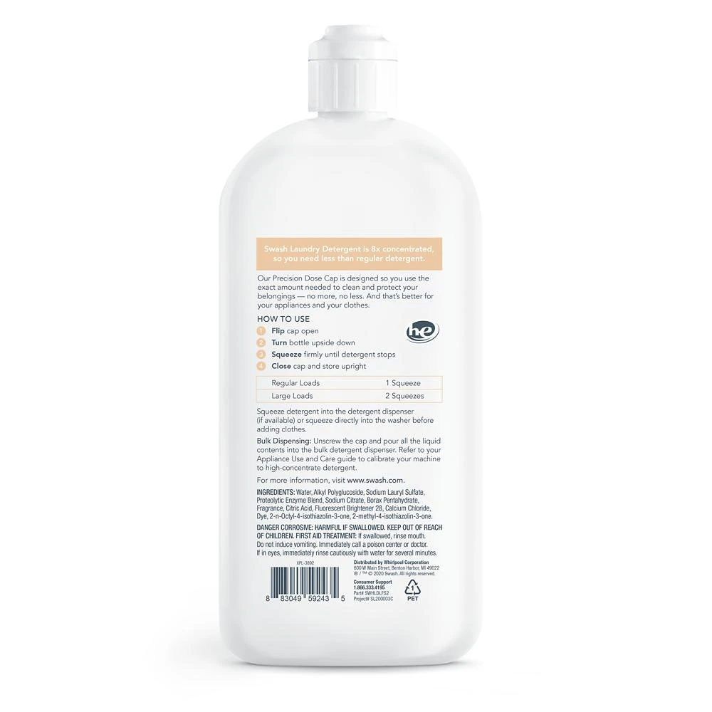 Swash® Smells Like Vacation HE Ultra-Concentrated Liquid Laundry Detergent view 7