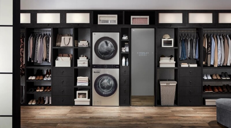 LG STUDIO WashTower™ Smart Front Load 5.0 cu. ft. Washer and 7.4 cu. ft. Gas Dryer with Center Control® view 2