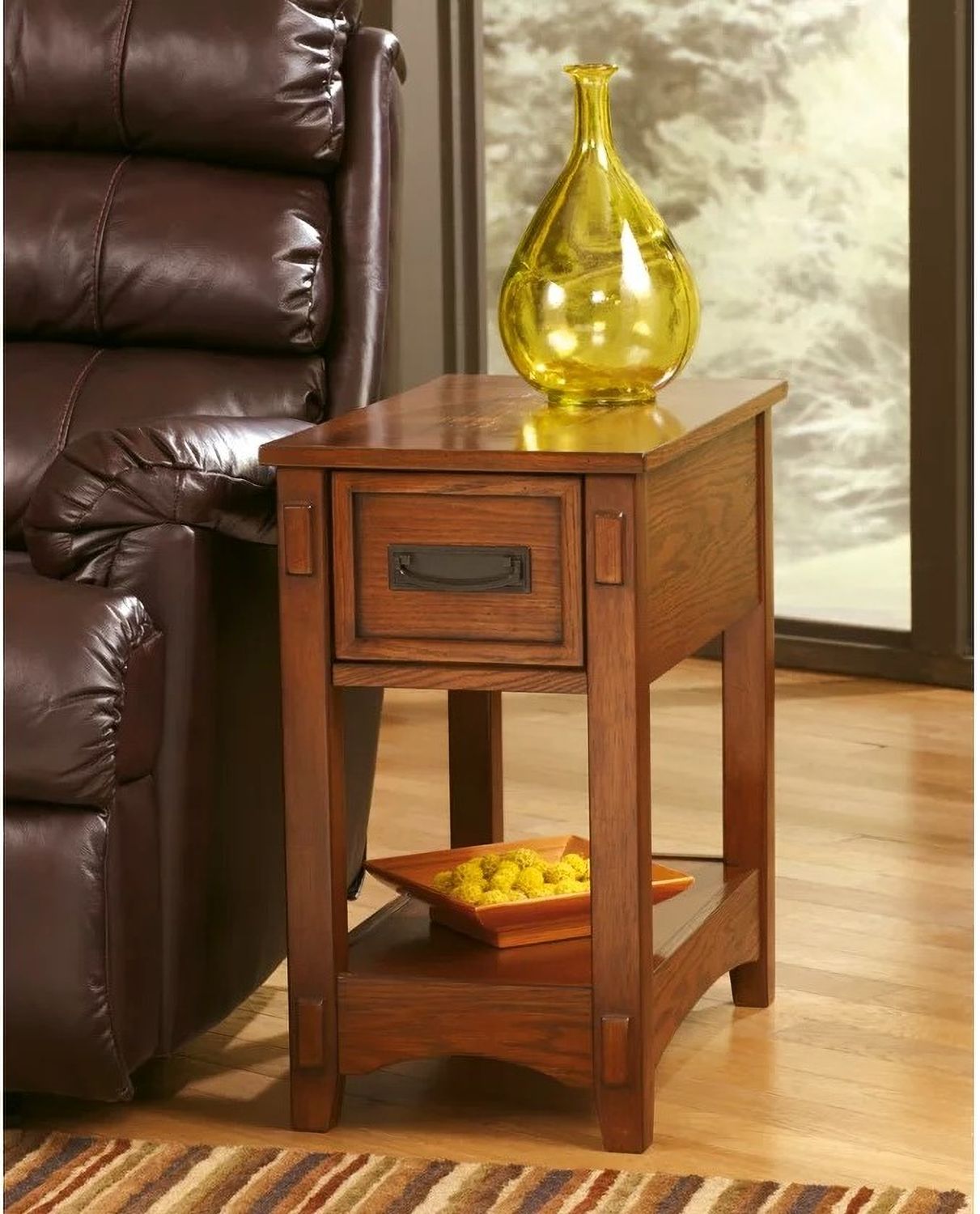 Chairside End Program Chair Side Drawer End Table T007319
