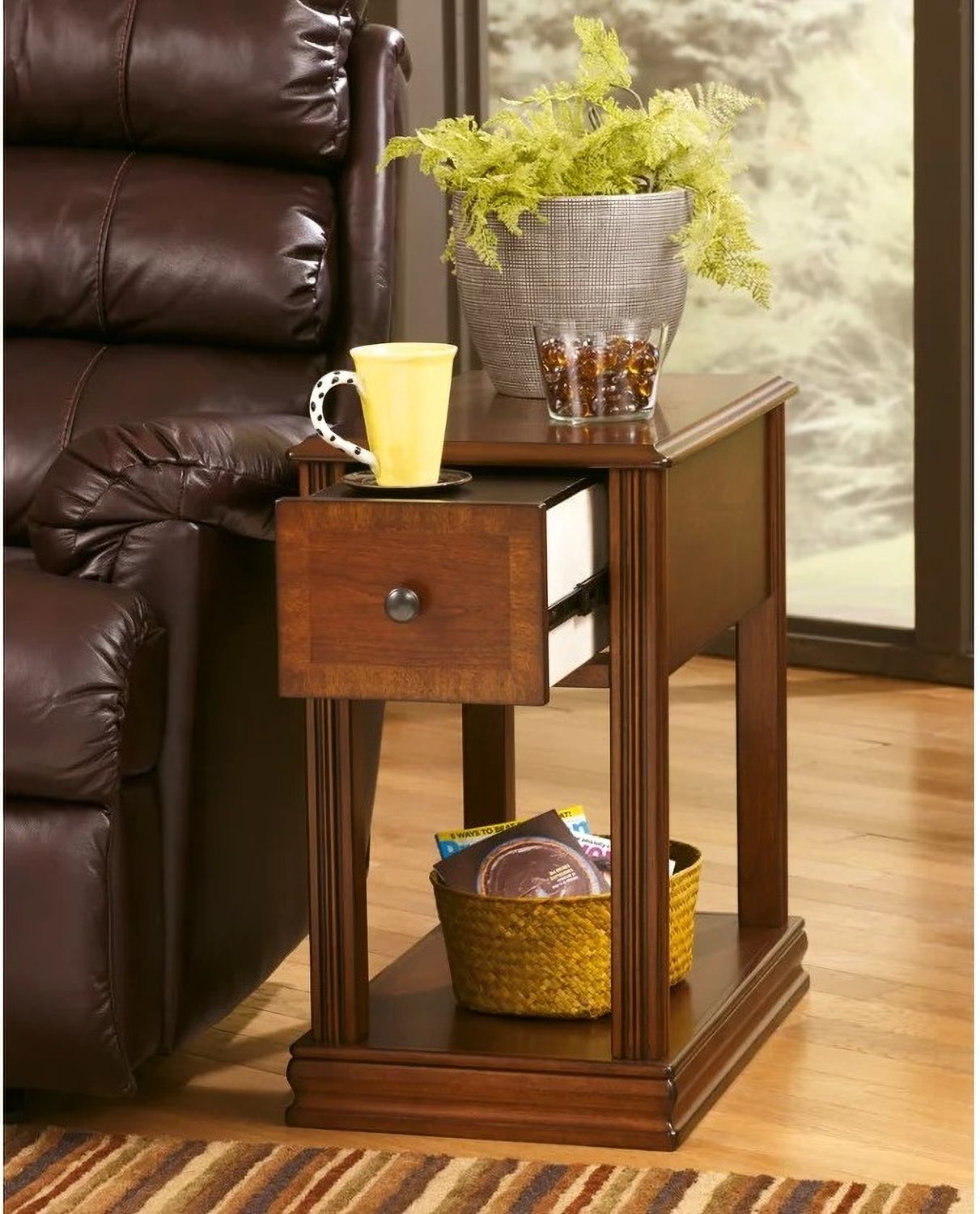 Chairside End Program Brown Chair Side End Table T007527