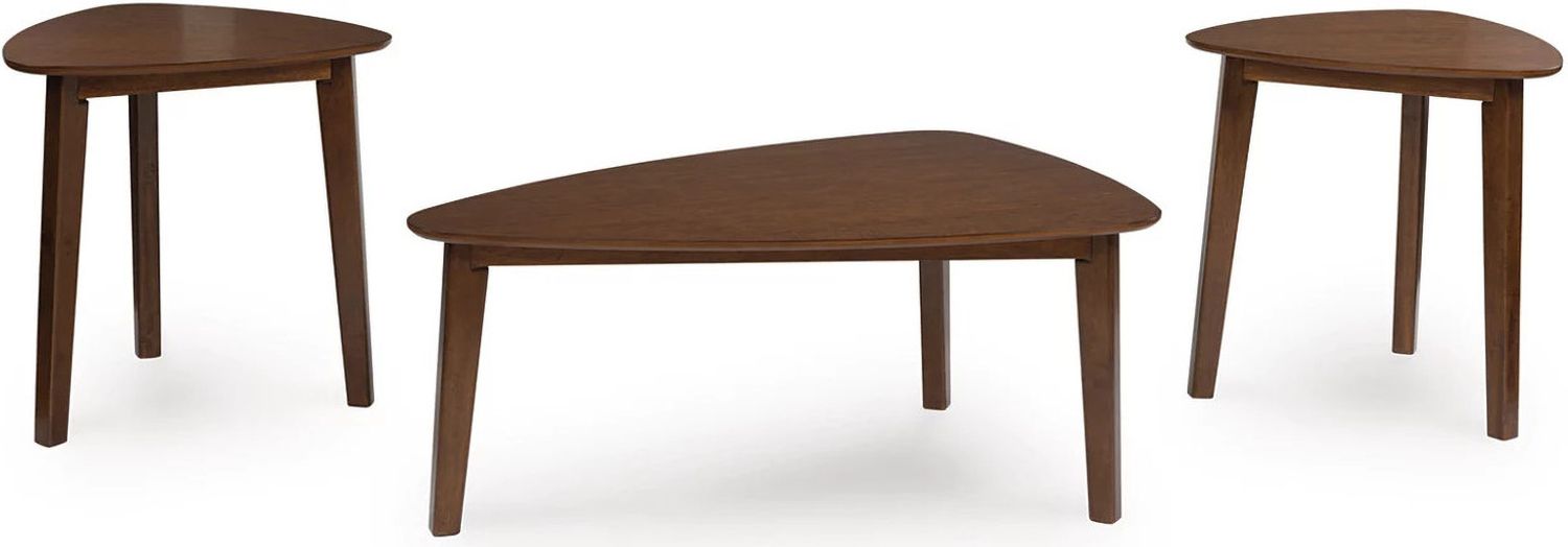 Lyncott Table Set of 3 In Brown T13513
