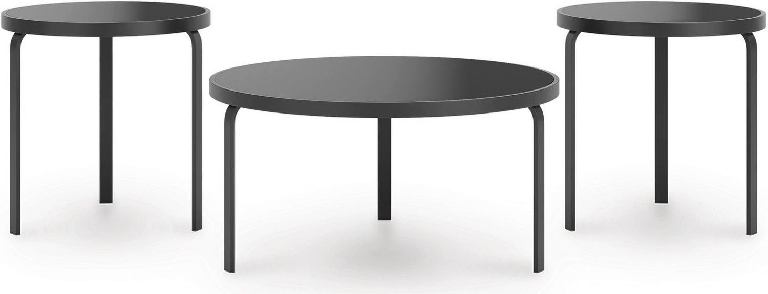 Dorylin Table Set of 3 In Black T13913