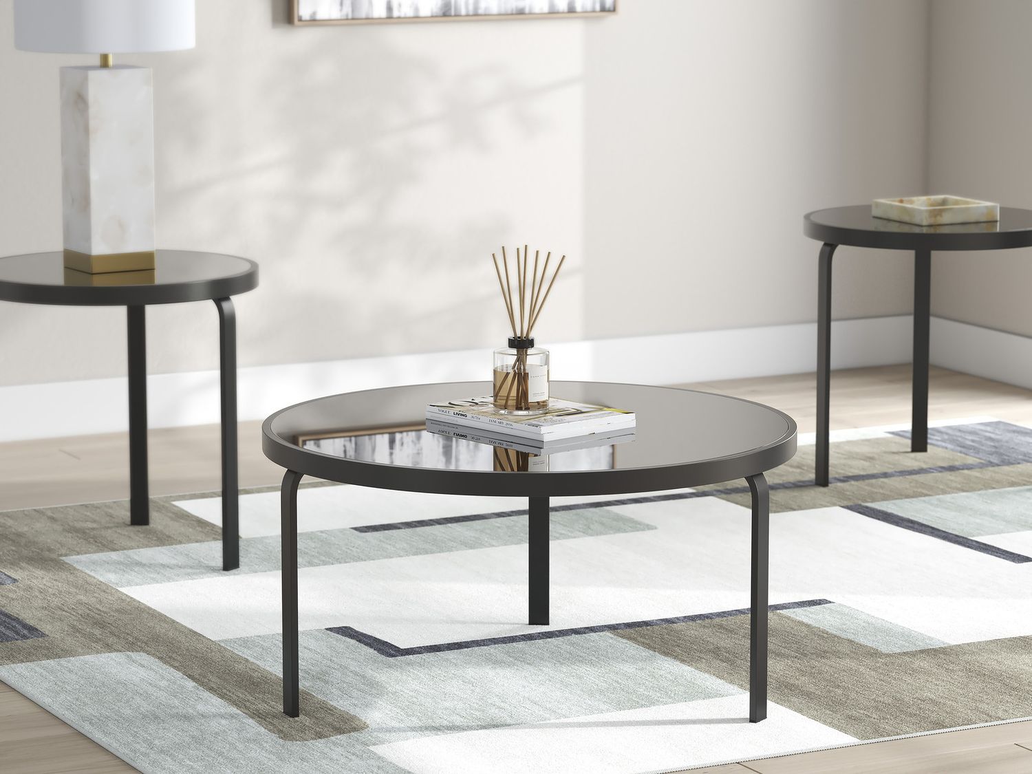 Dorylin Table Set of 3 In Black T13913