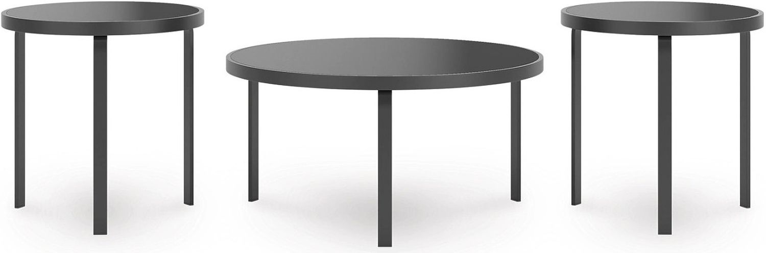 Dorylin Table Set of 3 In Black T13913