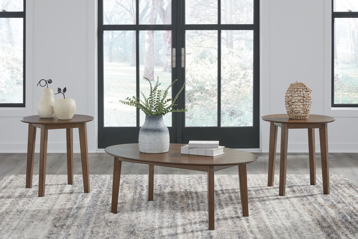 Gordonay Table Set of 3 In Brown T15513