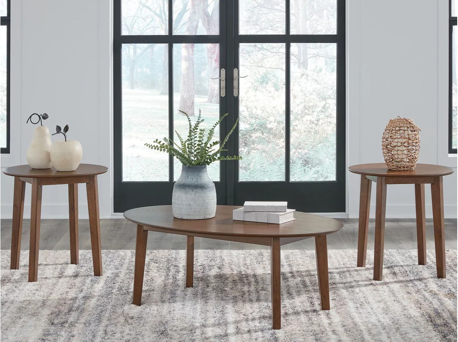 Gordonay Table Set of 3 In Brown T15513