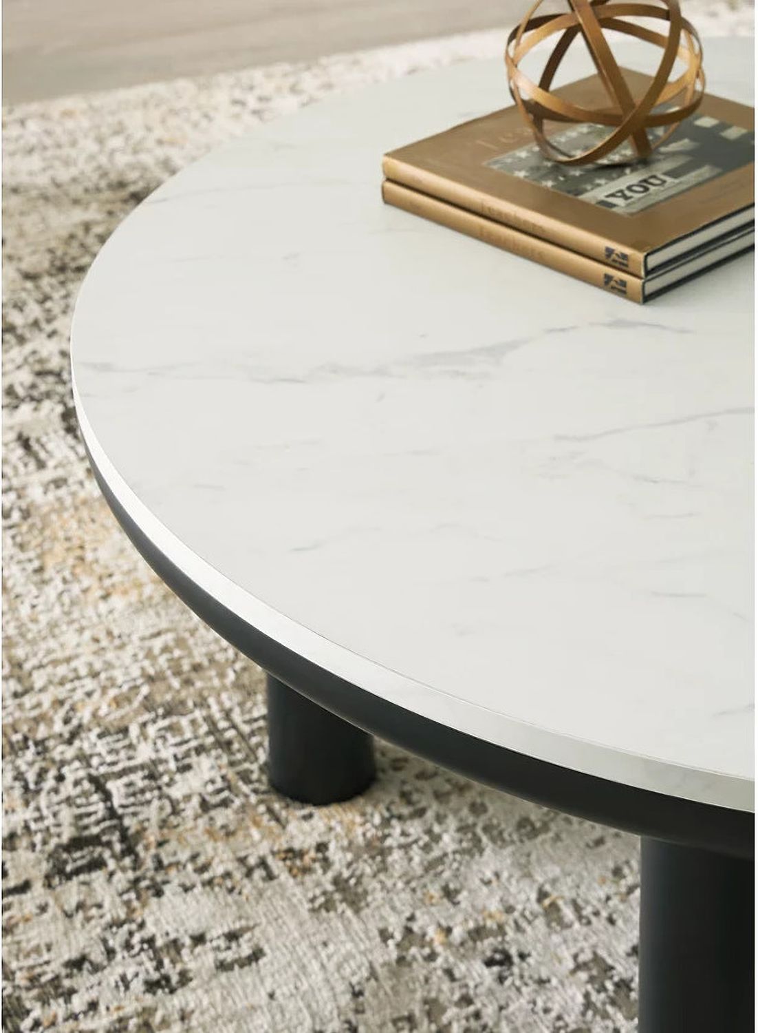 Xandrum Table Set of 3 In Black and White T15913