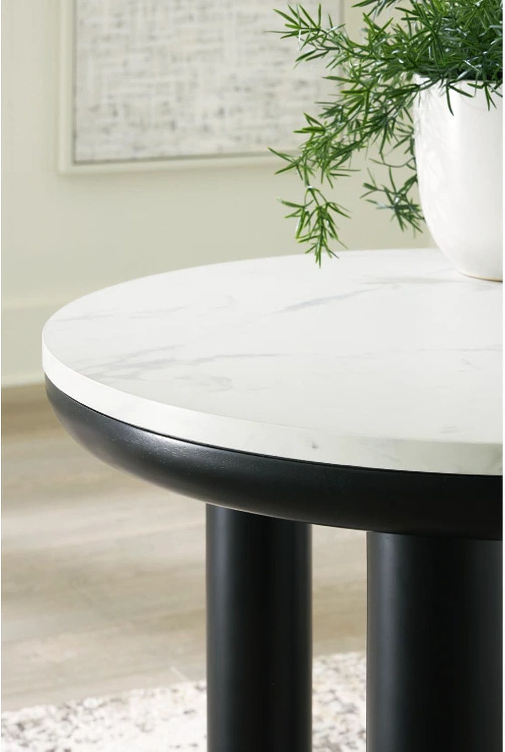 Xandrum Table Set of 3 In Black and White T15913