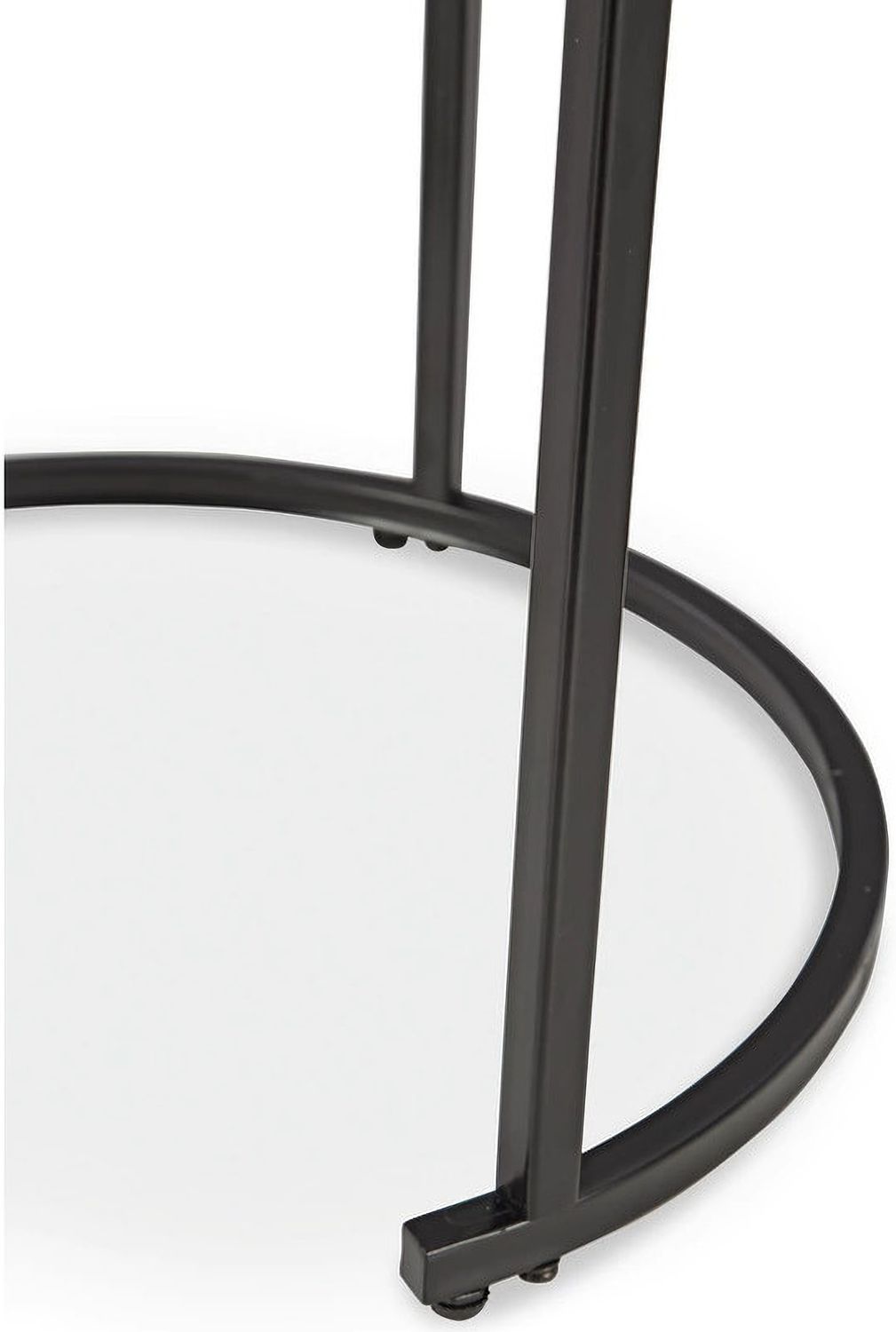 Jusmour Table Set of 4 In Black and White T16114