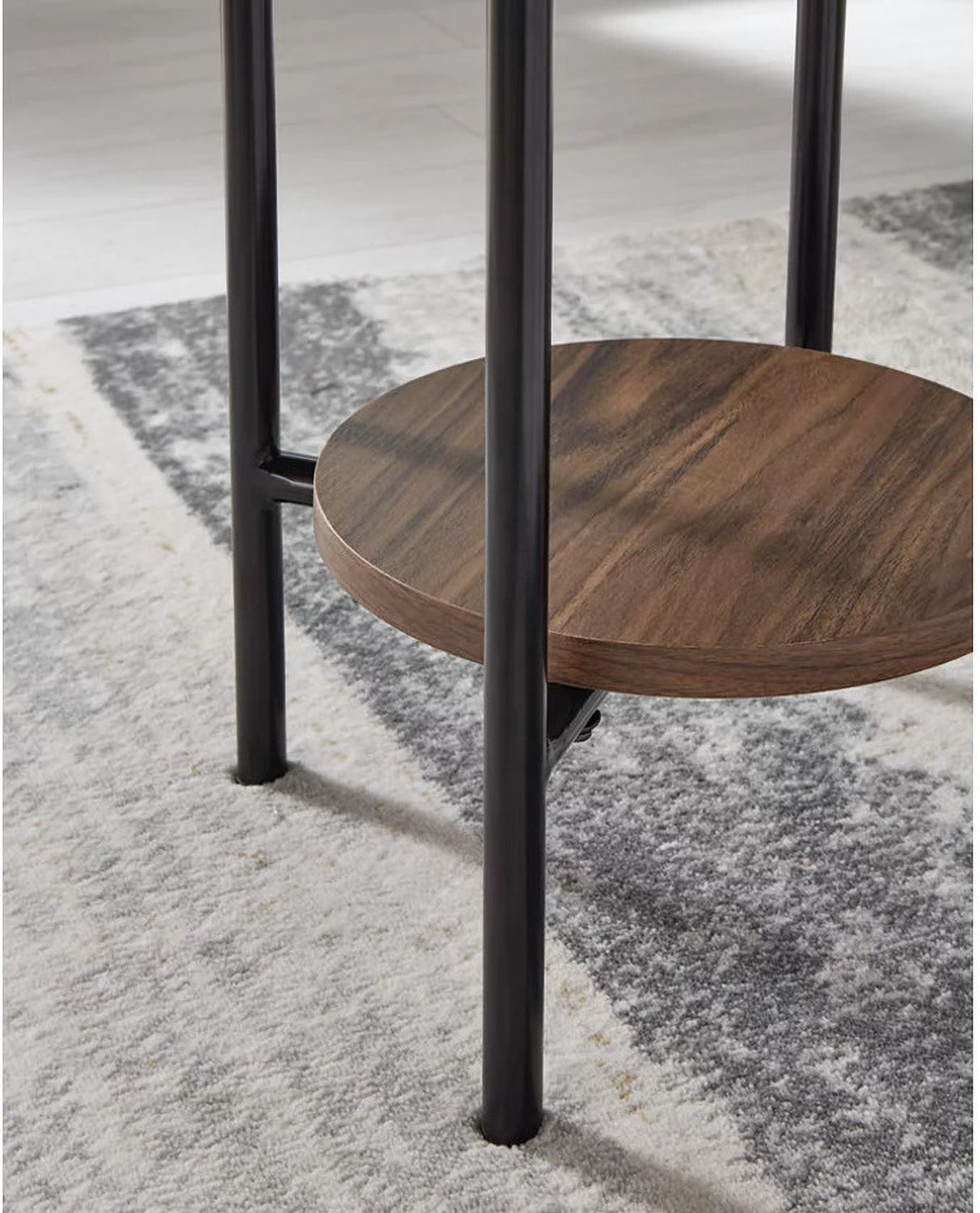 Wrenwich Table Set of 3 In Brown/Black/White T16713