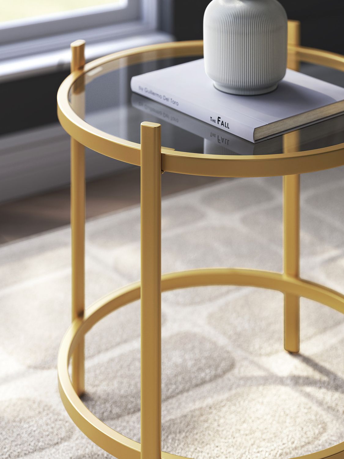 Pearlox Table Set of 3 In Gold T17313