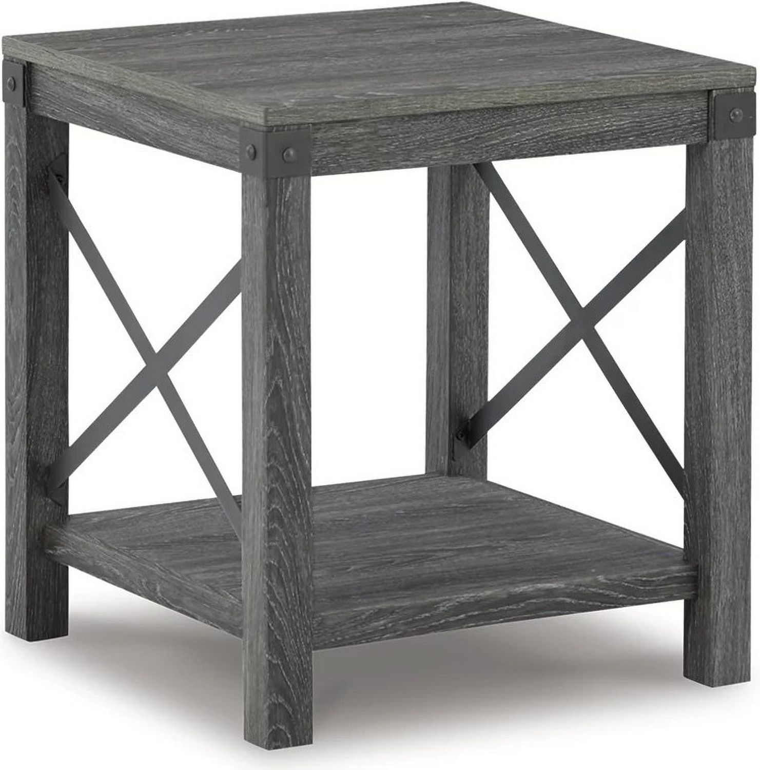 Freedan Grayish Brown End Table T1752