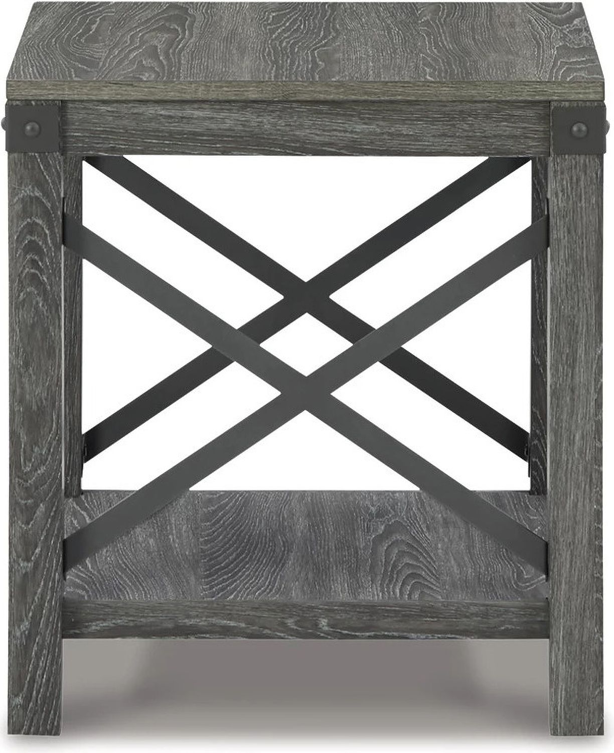 Freedan Grayish Brown End Table T1752