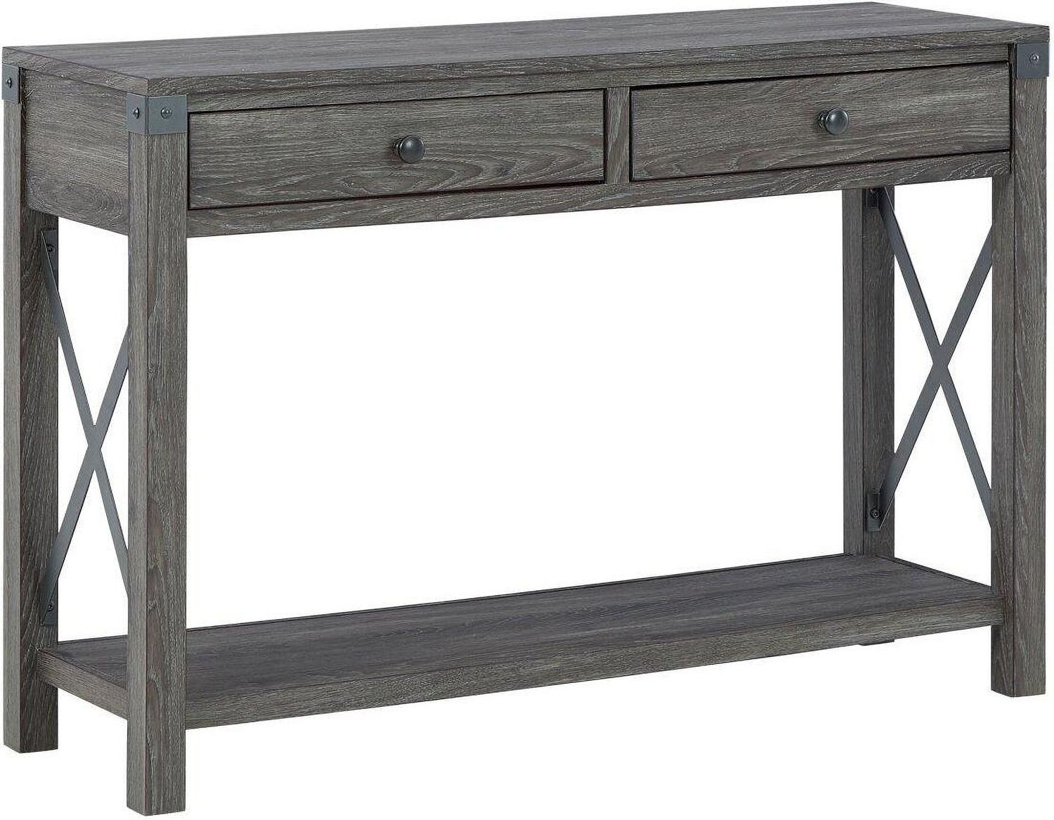 Freedan Grayish Brown Console Table T1754