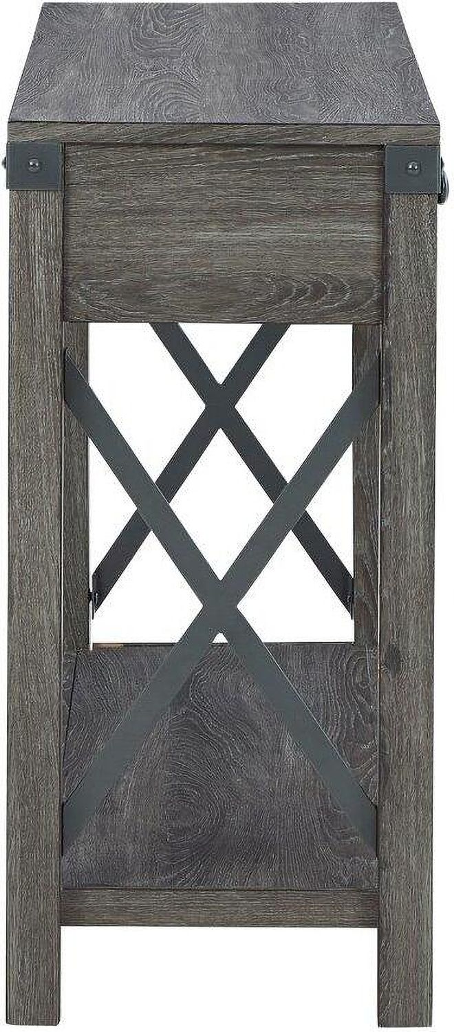 Freedan Grayish Brown Console Table T1754