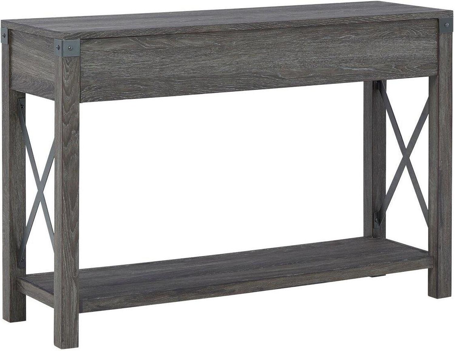 Freedan Grayish Brown Console Table T1754