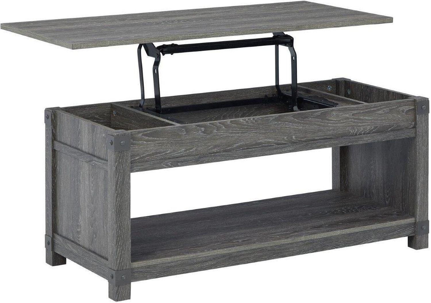 Freedan Grayish Brown Rect Lift Top Cocktail Table T1759