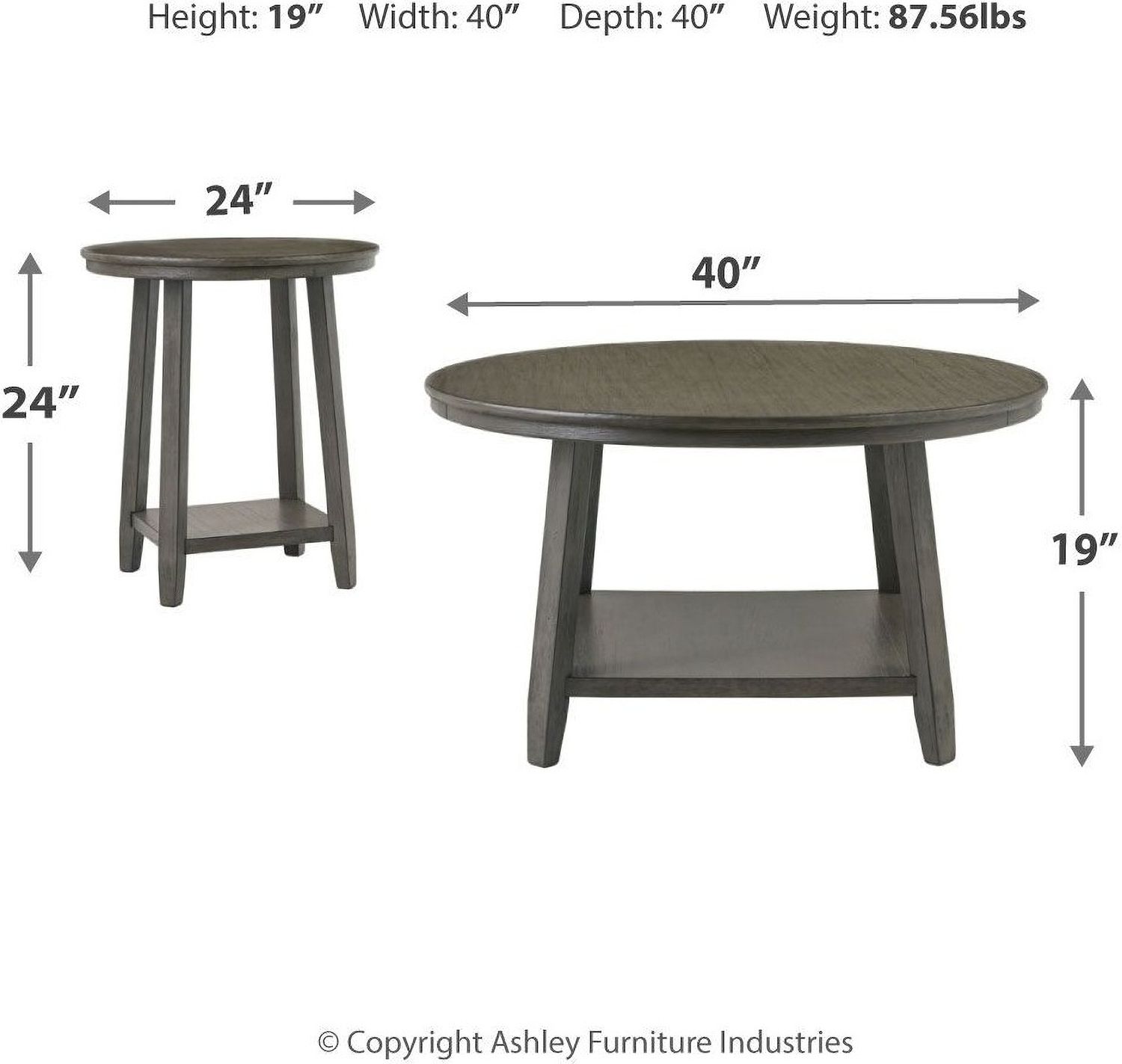 Caitbrook Gray Occasional Table Set T18813