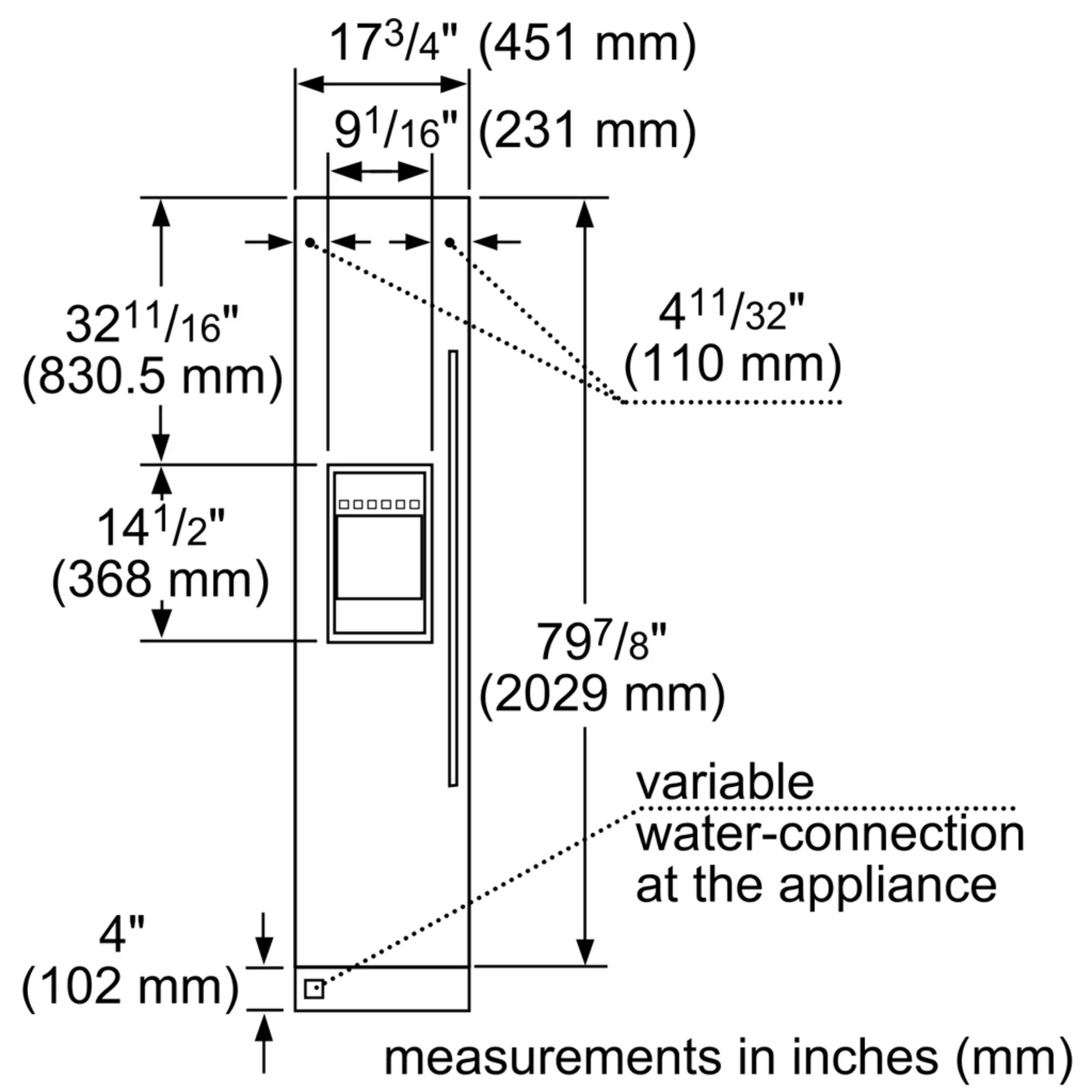FreedomĀ® Built-in Freezer Column 18'' Panel Ready, External Ice & Water Dispenser, Left Hinge T18ID905LP