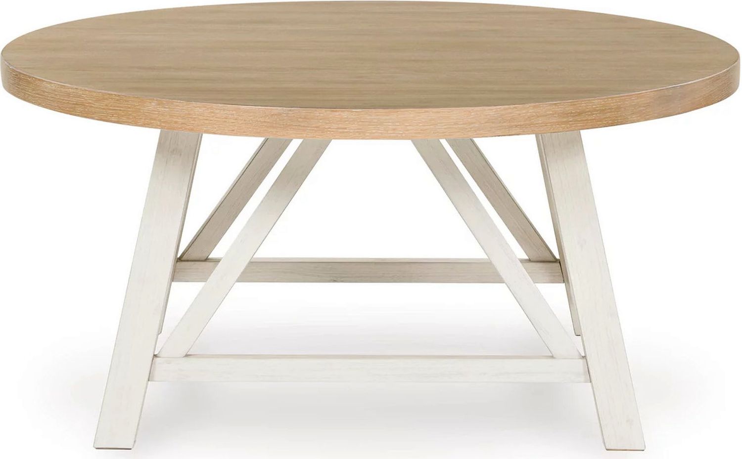 Fawndell Table Set of 3 In Antique White/Brown T19313