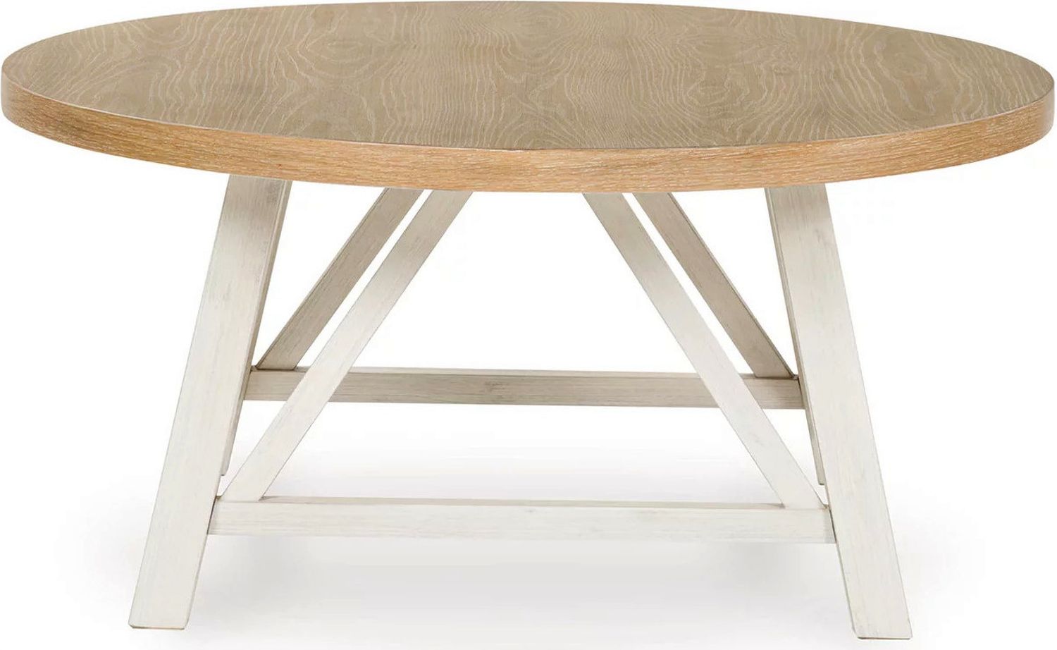 Fawndell Table Set of 3 In Antique White/Brown T19313