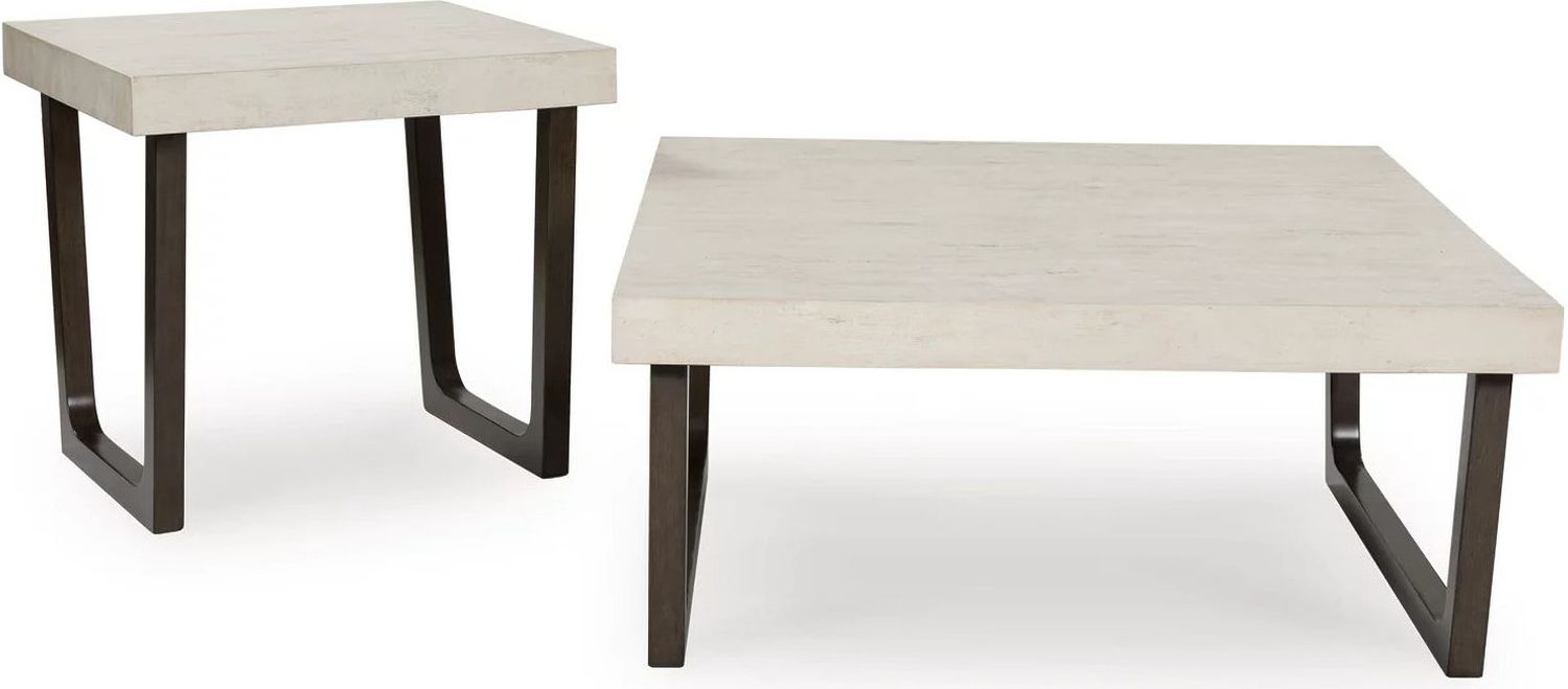 Westenfort Table Set of 2 In Espresso Gray T20212